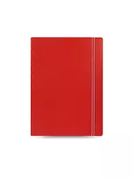 FILOFAX | Notizbuch A4 nachfüllbar RULED RED | Rot
