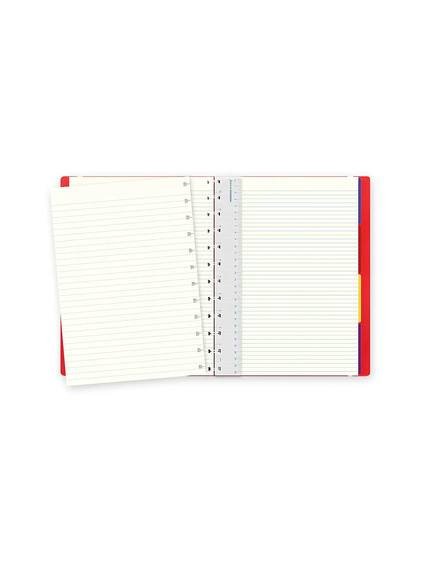 FILOFAX | Notizbuch A4 nachfüllbar RULED RED | rot