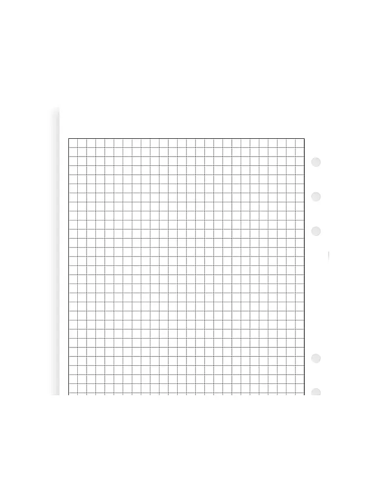 FILOFAX | Notizpapier weiß kariert - A5 | weiss