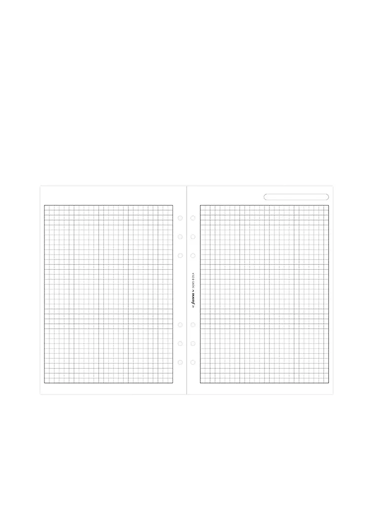 FILOFAX | Notizpapier weiß kariert - A5 | weiss