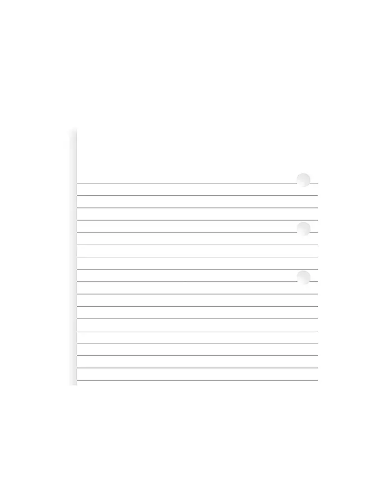 FILOFAX | Notizpapier weiß liniert - Personal | weiss