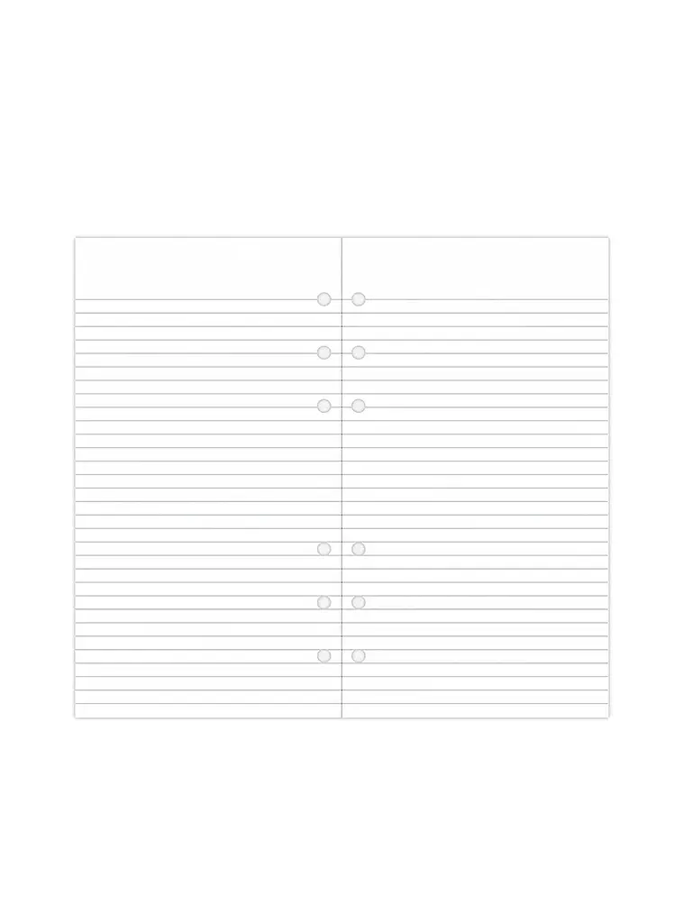FILOFAX | Notizpapier weiß liniert - Personal | weiss