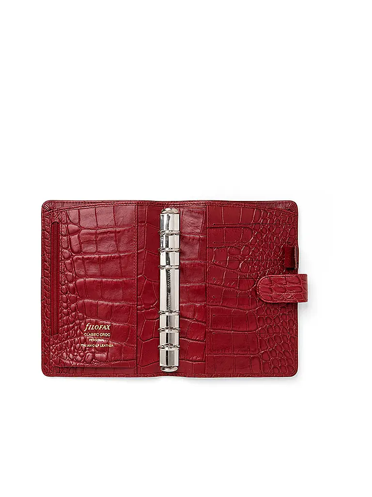 FILOFAX | Personal Organiser CLASSIC CROC Cherry  | rot
