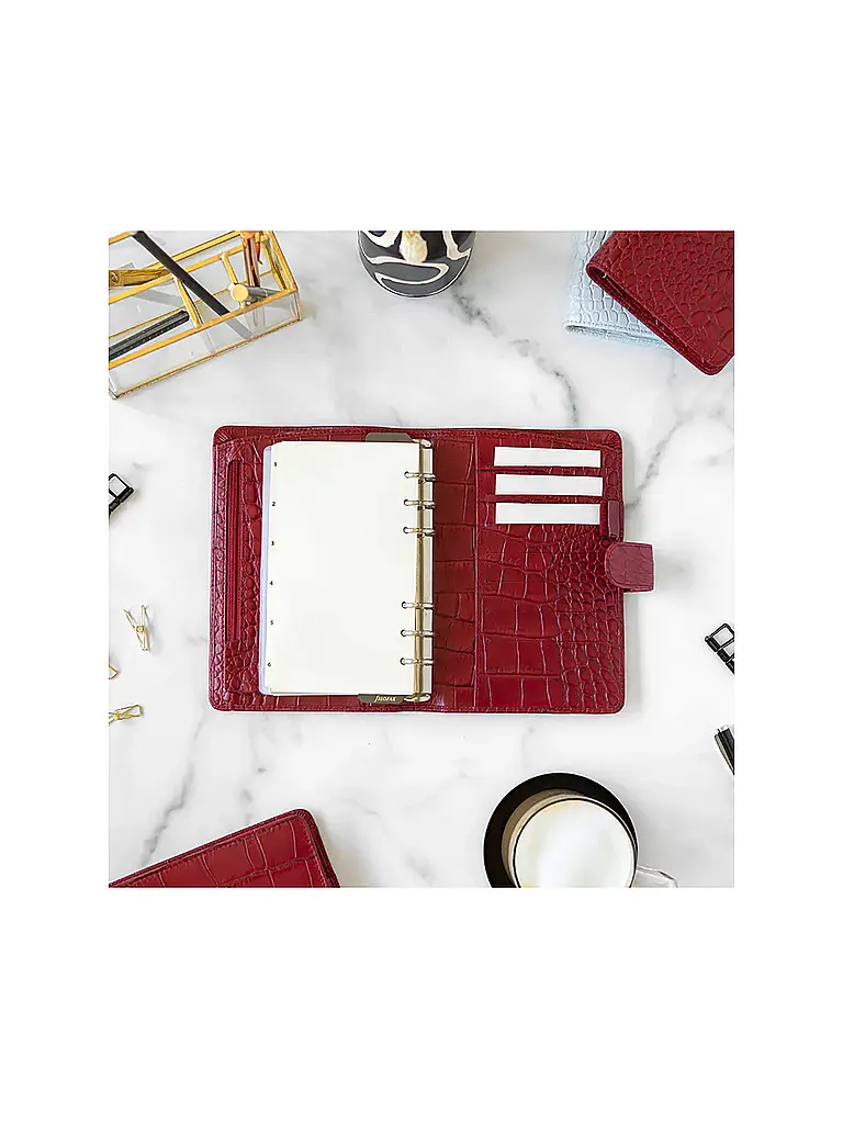 FILOFAX | Personal Organiser CLASSIC CROC Cherry  | rot