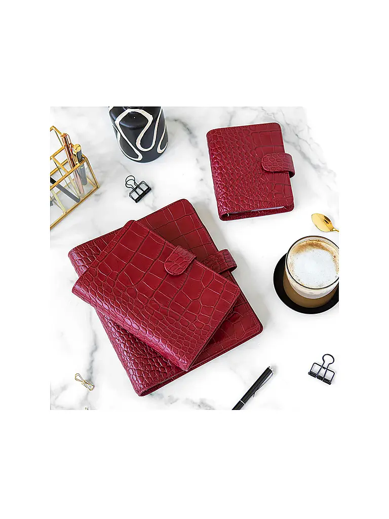 FILOFAX | Personal Organiser CLASSIC CROC Cherry  | rot