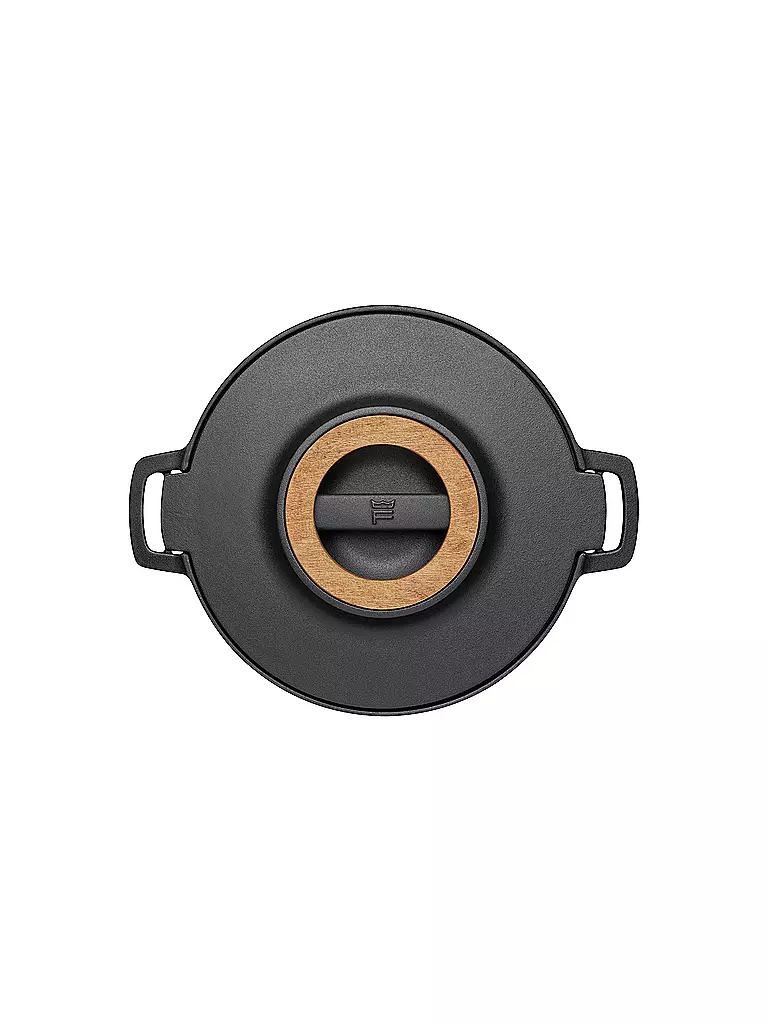 FISKARS | Gusseisen-Kasserolle NORDEN 6L Schwarz/Birke | schwarz