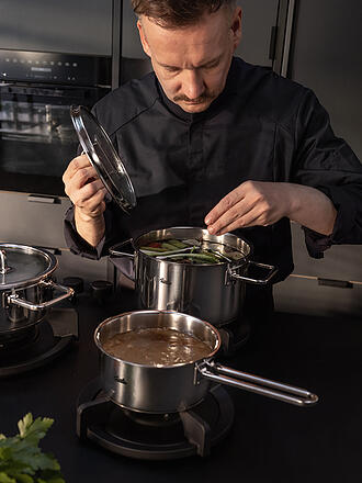 FISSLER | Kochtopf mit Glasdeckel VISEO PRO 20cm/3,6l Edelstahl