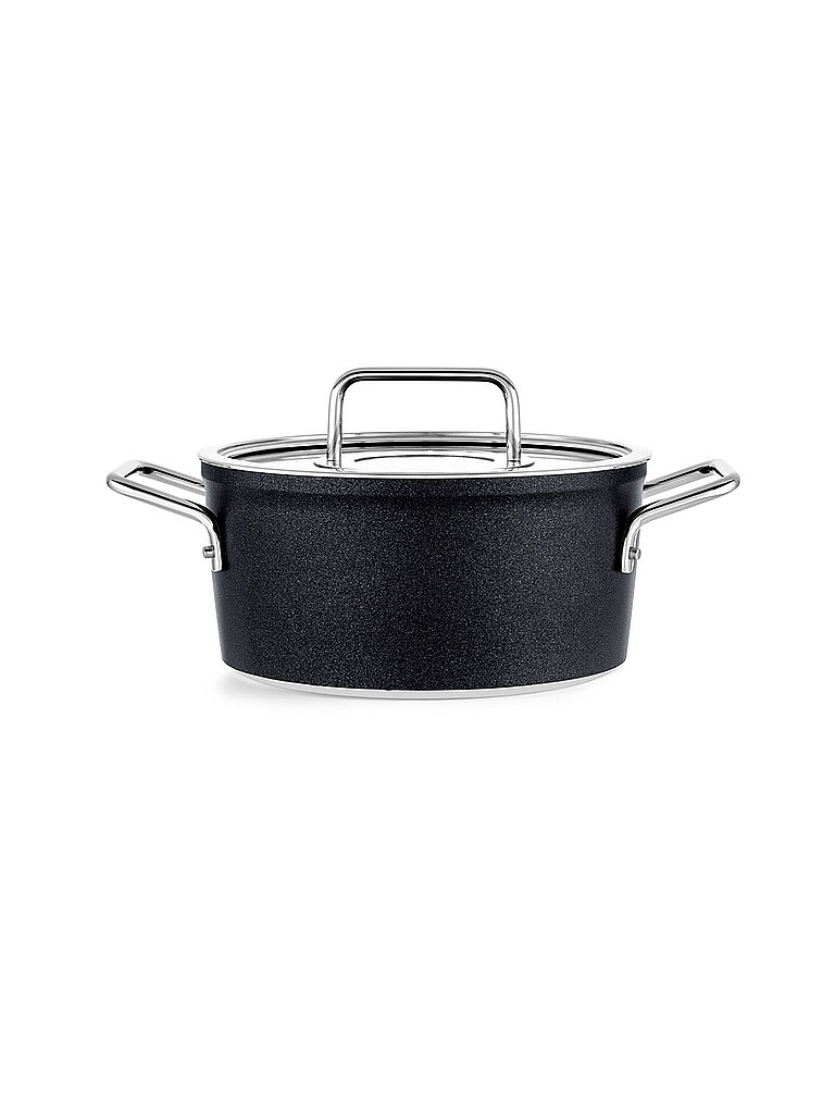 FISSLER Kochtopf mit Gasdeckel ADAM0ANT 20cm/2,7l Anihaft/Schwarz schwarz