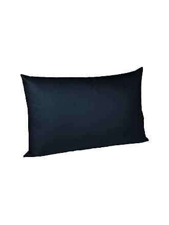 FLEURESSE | Satin-Kissenbezug "Royal Uni" 2-er 70x90cm (Nachtblau)