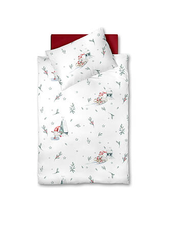 FLEURESSE | Flanell Bettwäsche 70x90cm/140x200cm ASPEN Snow White