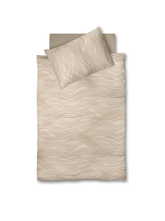 FLEURESSE | Satin Bettwäsche MODERN LIFE 70x90cm / 140x200cm  Sandstone