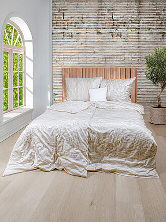 FLEURESSE | Satin Bettwäsche MODERN LIFE 70x90cm / 140x200cm  Sandstone