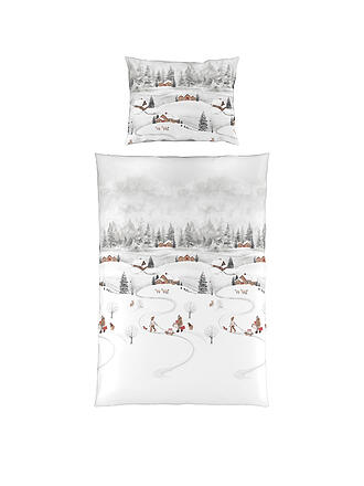 FLEURESSE | Flanell Bettwäsche 70x90cm/140x200cm ASPEN White