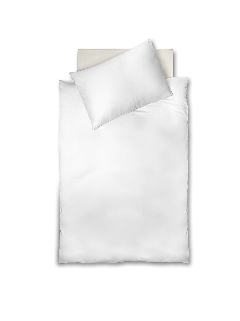 FLEURESSE Ropa de cama de satén ROYAL UNI 2x 70x90cm/200x200cm Blanco blanco