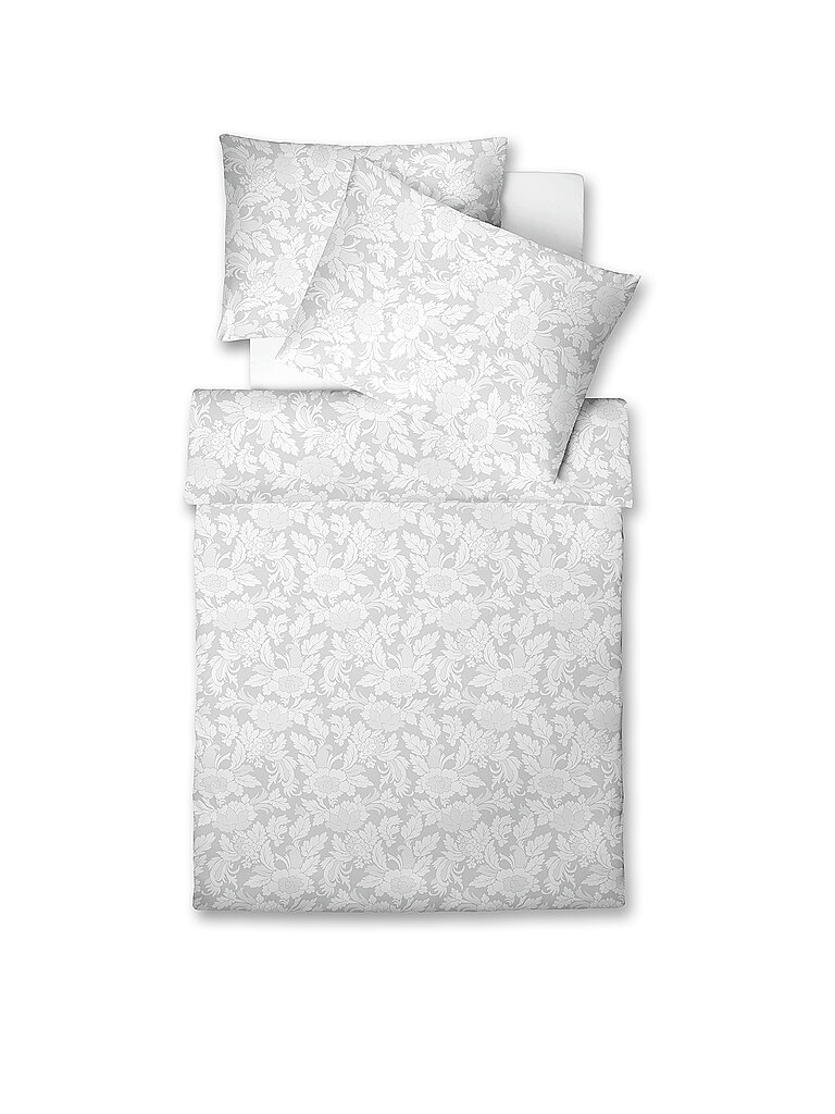 FLEURESSE Ropa de cama de damasco Opal 70x90cm / 140x200cm blanco