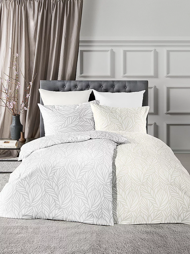 FLEURESSE Ropa de cama de damasco OPAL 70x90cm/140x200cm Crema crema