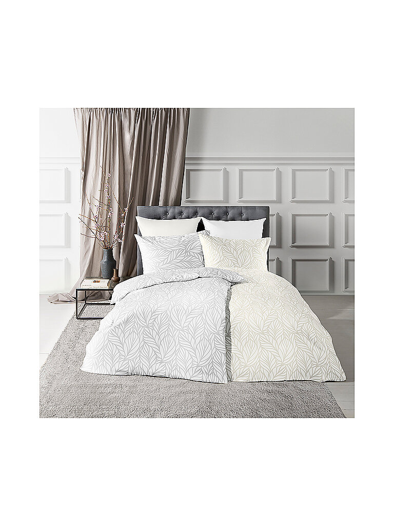 FLEURESSE Damasco Bettwäsche OPAL 2x70x90cm/200x200cm Blanco blanco