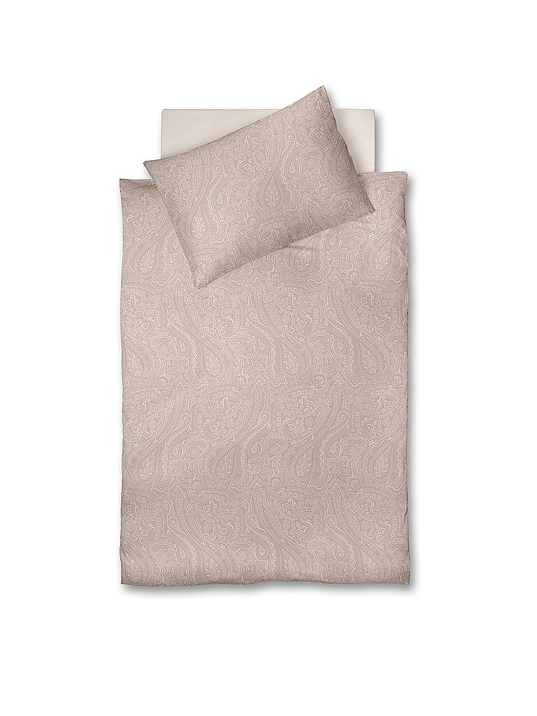 FLEURESSE Flanelle linge de lit 70x90cm/140x200cm LECH JACQUARD Rose rose