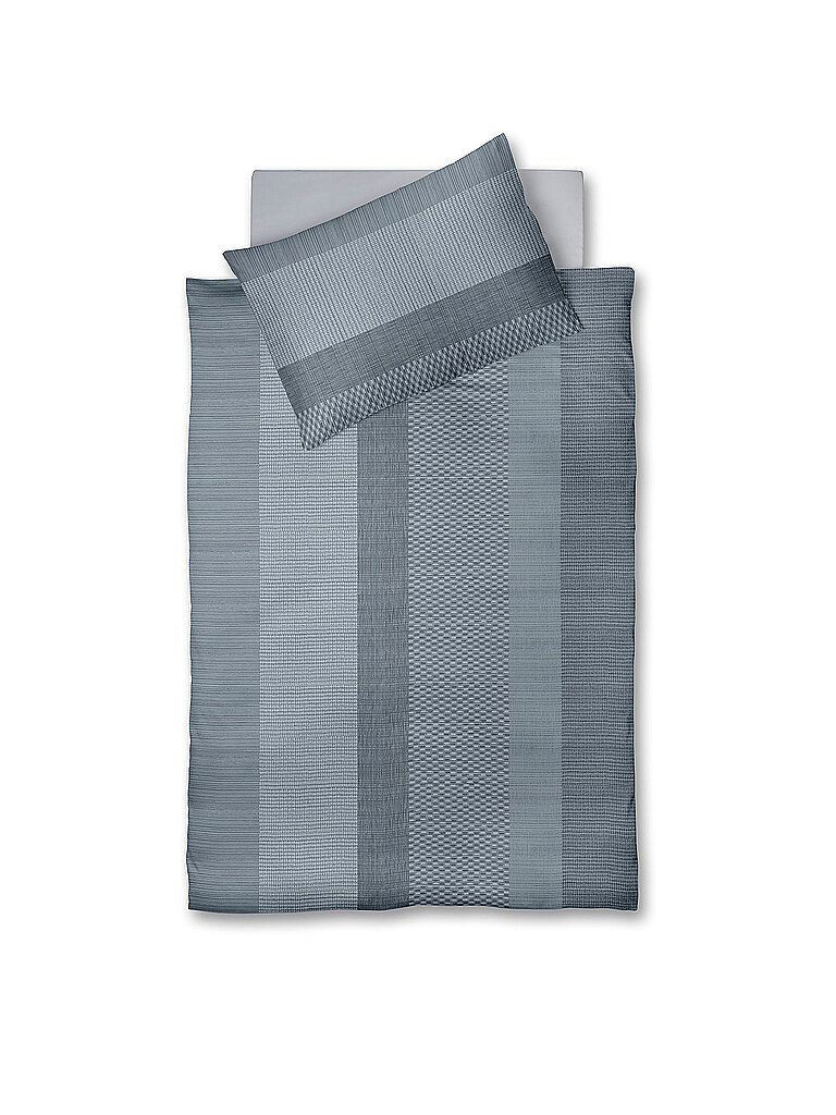 FLEURESSE Satin Bettwäsche MODERN CLASSIC 70x90cm / 140x200cm Urban Graphite gris