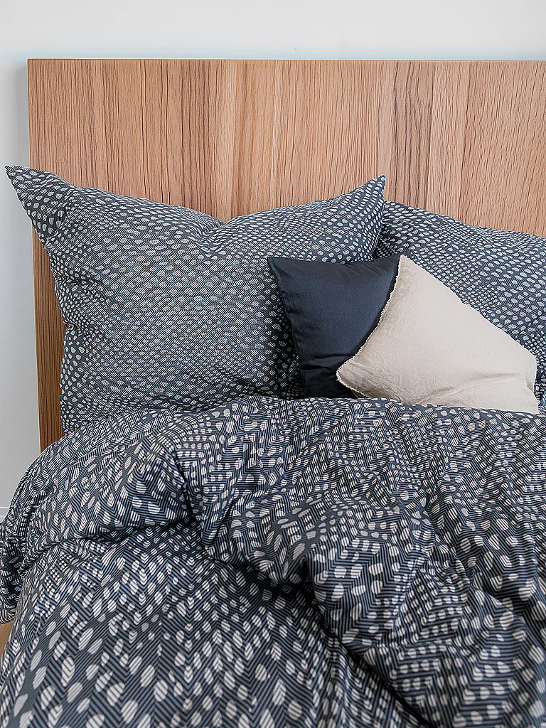 FLEURESSE Parure de lit en jersey TOPAS 70x90cm/140x220cm Shadow Pulse gris