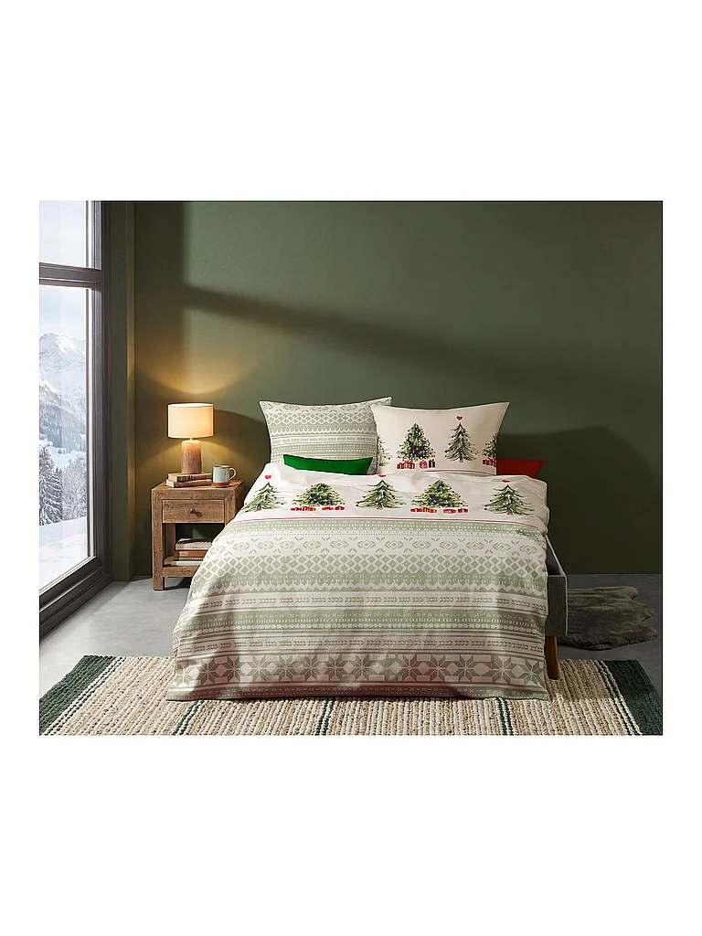 FLEURESSE Ropa de cama de franela 70x90cm/140x200cm ASPEN Pine multicolor