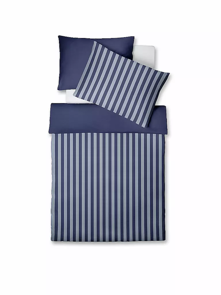 FLEURESSE | Flanell Bettwäsche 70x90cm/140x200cm Lech Blau | blau