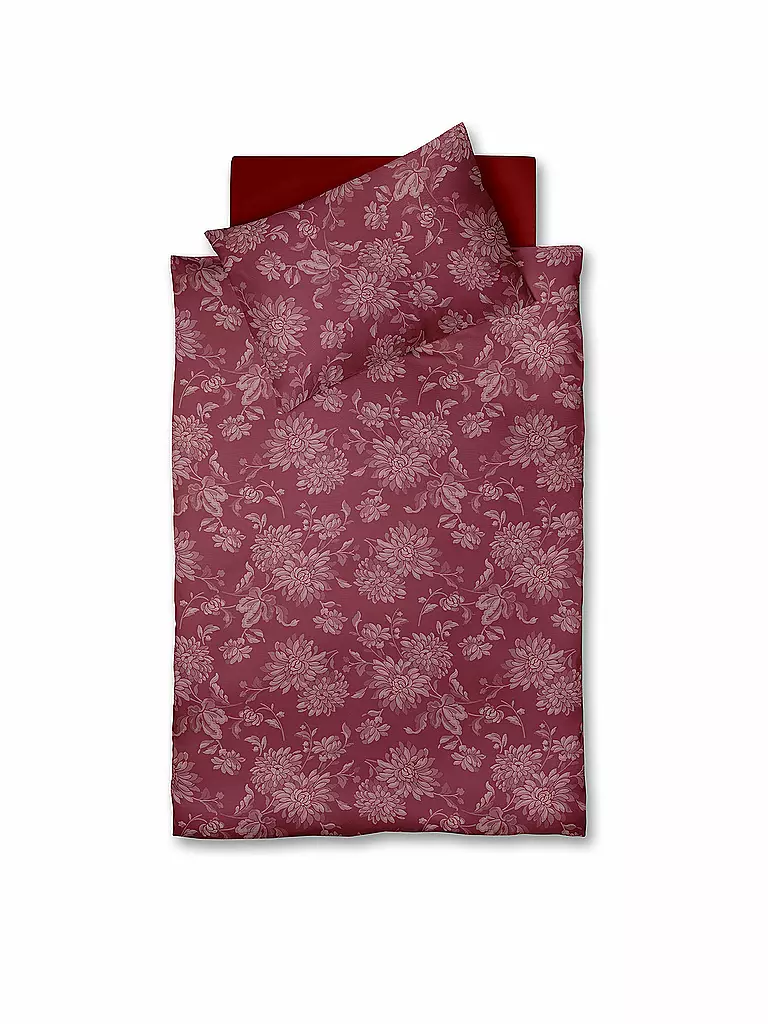 FLEURESSE | Flanell Bettwäsche 70x90cm/140x200cm Lech Rot | rot