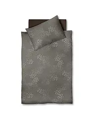 FLEURESSE | Jersey Bettwäsche 70x90cm/140x200cm TOPAS Stone | grau