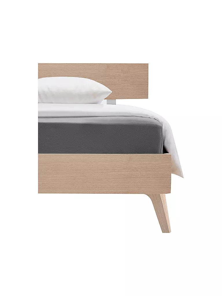 FLEURESSE | Jersey Spannleintuch 180x200cm Grau | grau