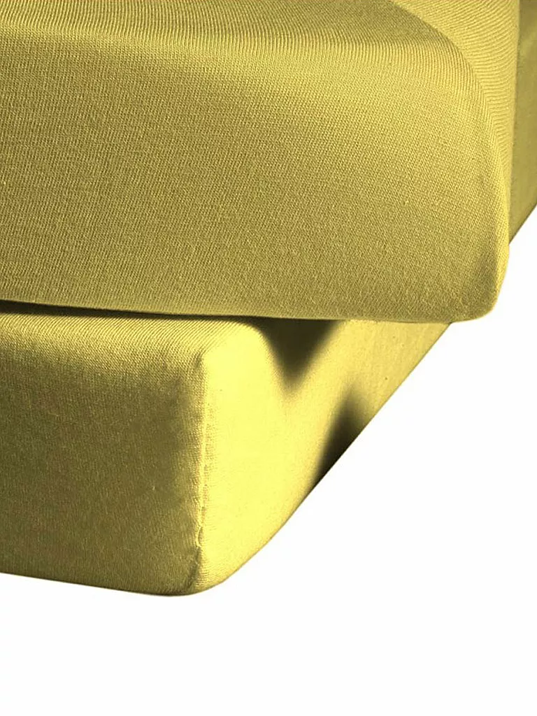 FLEURESSE | Jerseyspannleintuch 100x200cm (Gelb) | gelb