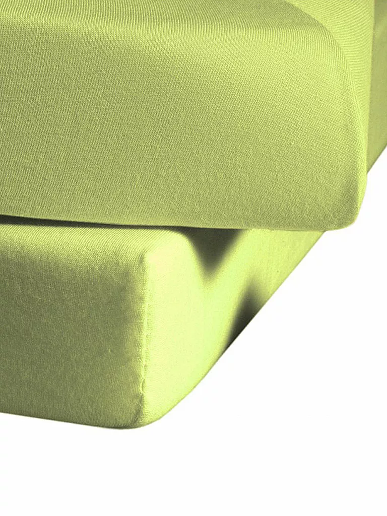 FLEURESSE | Jerseyspannleintuch 100x200cm (Hellgrün) | grün
