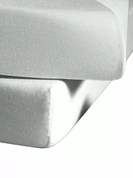 FLEURESSE | Jerseyspannleintuch 100x200cm (Weiss) | silber