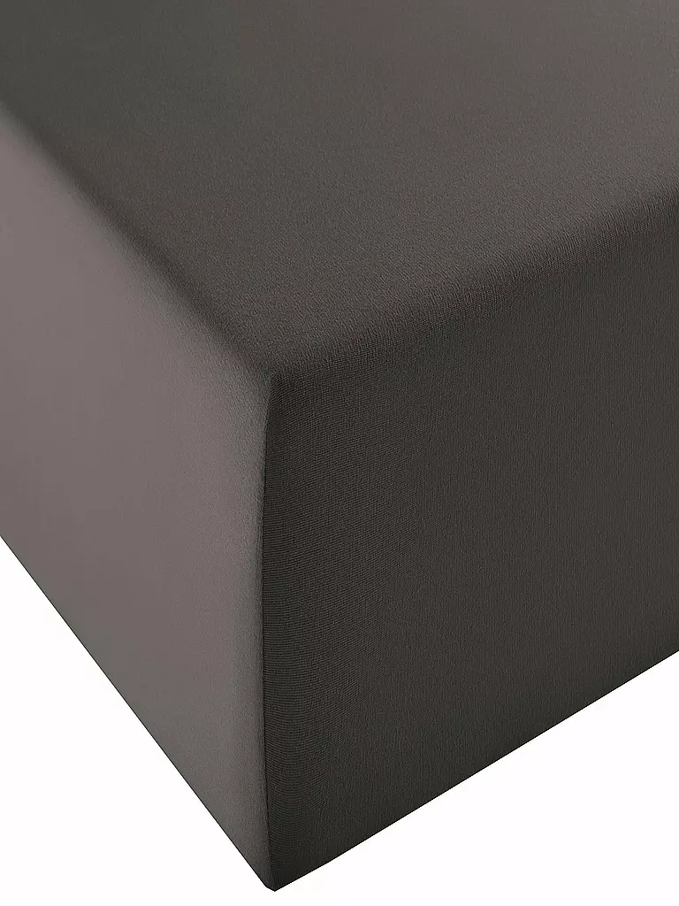 FLEURESSE | Jerseyspannleintuch Elasto Comfort XL Boxspringbett 200x200cm (Anthrazit) | grau