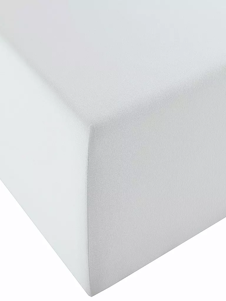 FLEURESSE | Jerseyspannleintuch Elasto Comfort XL Boxspringbett 200x200cm (Silber) | silber