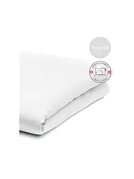 FLEURESSE | Leintuch MONIKA 160x250cm Silbergrau | weiss