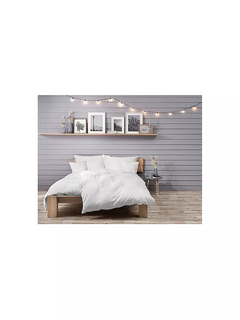 FLEURESSE | Musselin Bettwäsche CAPRI 70x90cm/140x200cm  | weiss