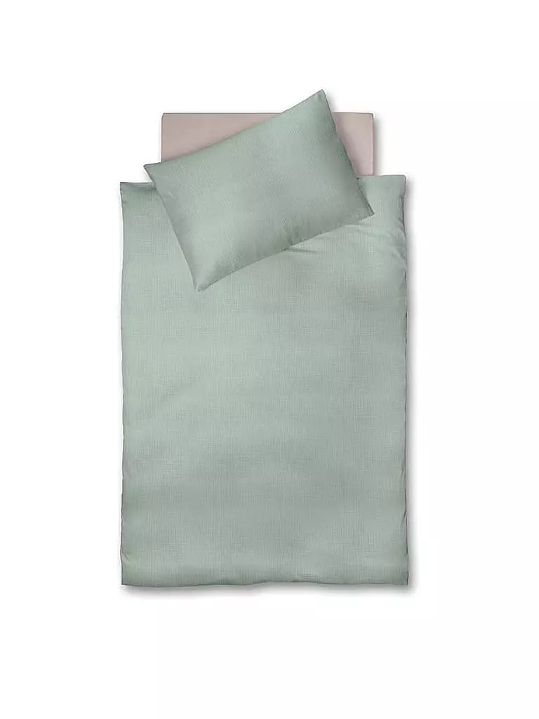 FLEURESSE | Musselin Bettwäsche CAPRI 70x90cm/140x200cm Mint | hellgrün