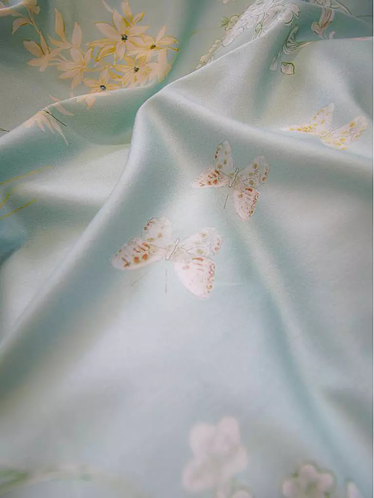 FLEURESSE | Satin Bettwäsche BED ART 70x90cm/140x200cm Honeydew | mint