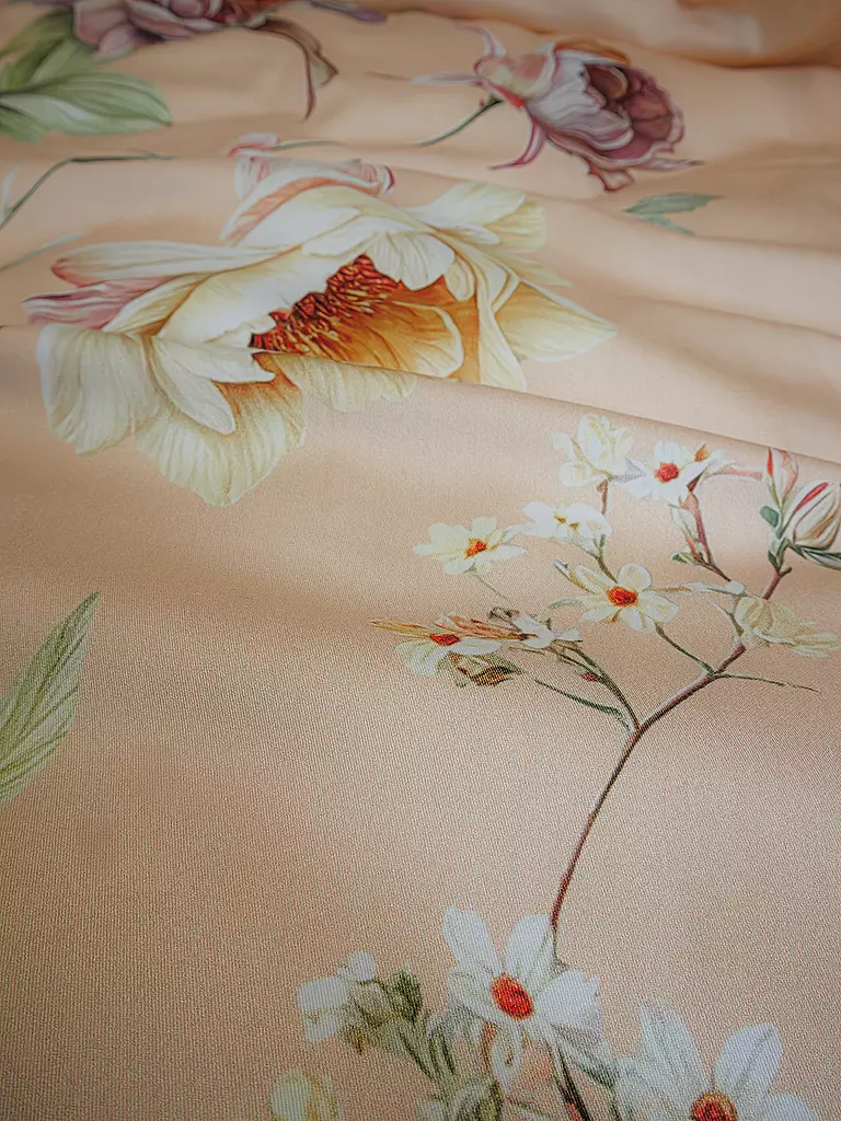 FLEURESSE | Satin Bettwäsche BED ART 70x90cm/140x200cm Peach | orange