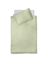 FLEURESSE | Satin Bettwäsche Royal 70x90cm / 140x200cm Olive | hellgrün