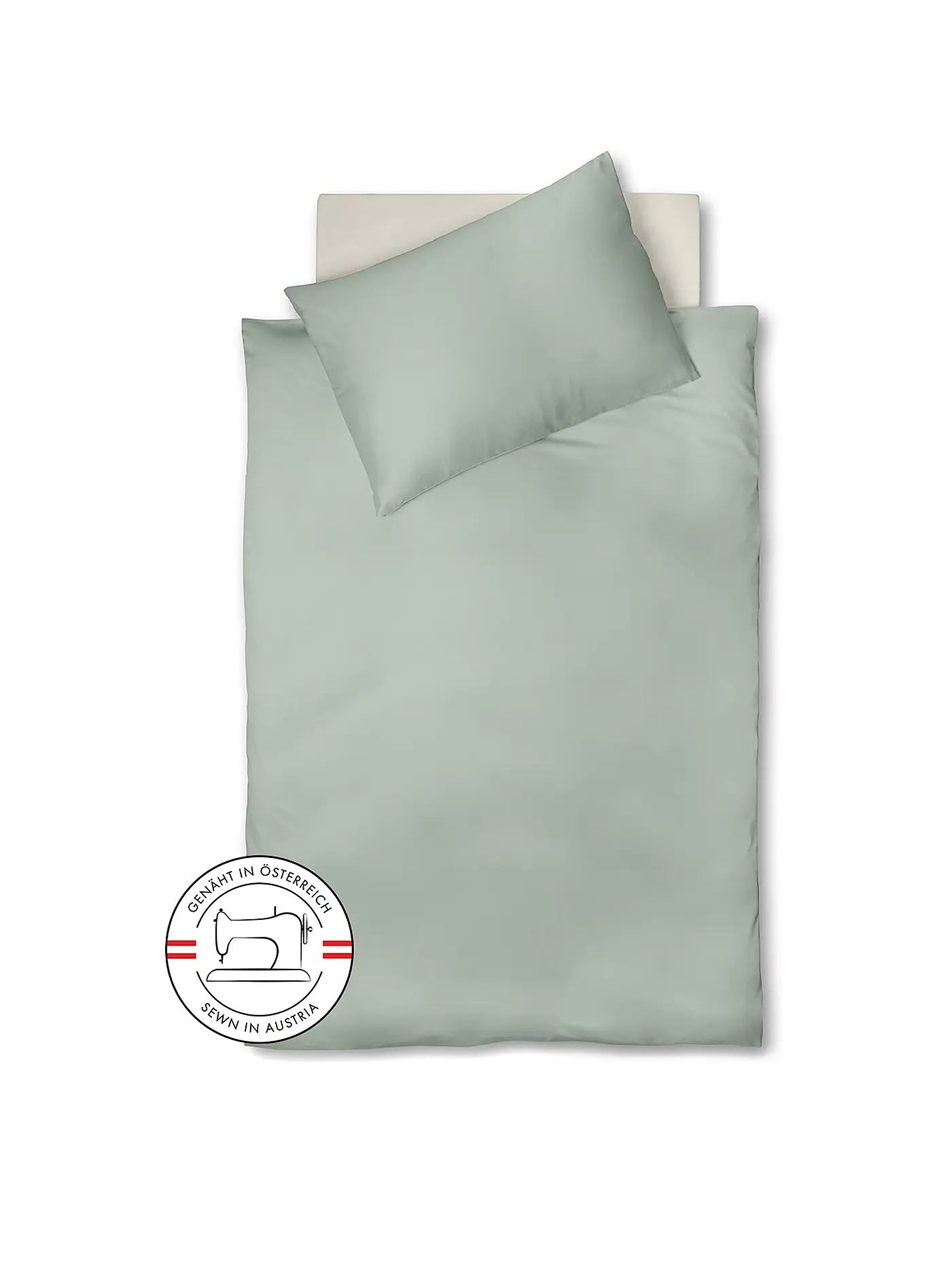 FLEURESSE | Satin-Bettwäsche "Royal" 70x90cm/140x220cm  | olive