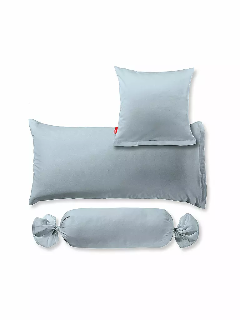 FLEURESSE | Satin Kissenbezug Royal Uni 2er 40x40cm Pearl Blue | blau