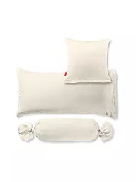 FLEURESSE | Satin Kissenbezug Royal Uni 2er 40x80cm Hellgrün | creme