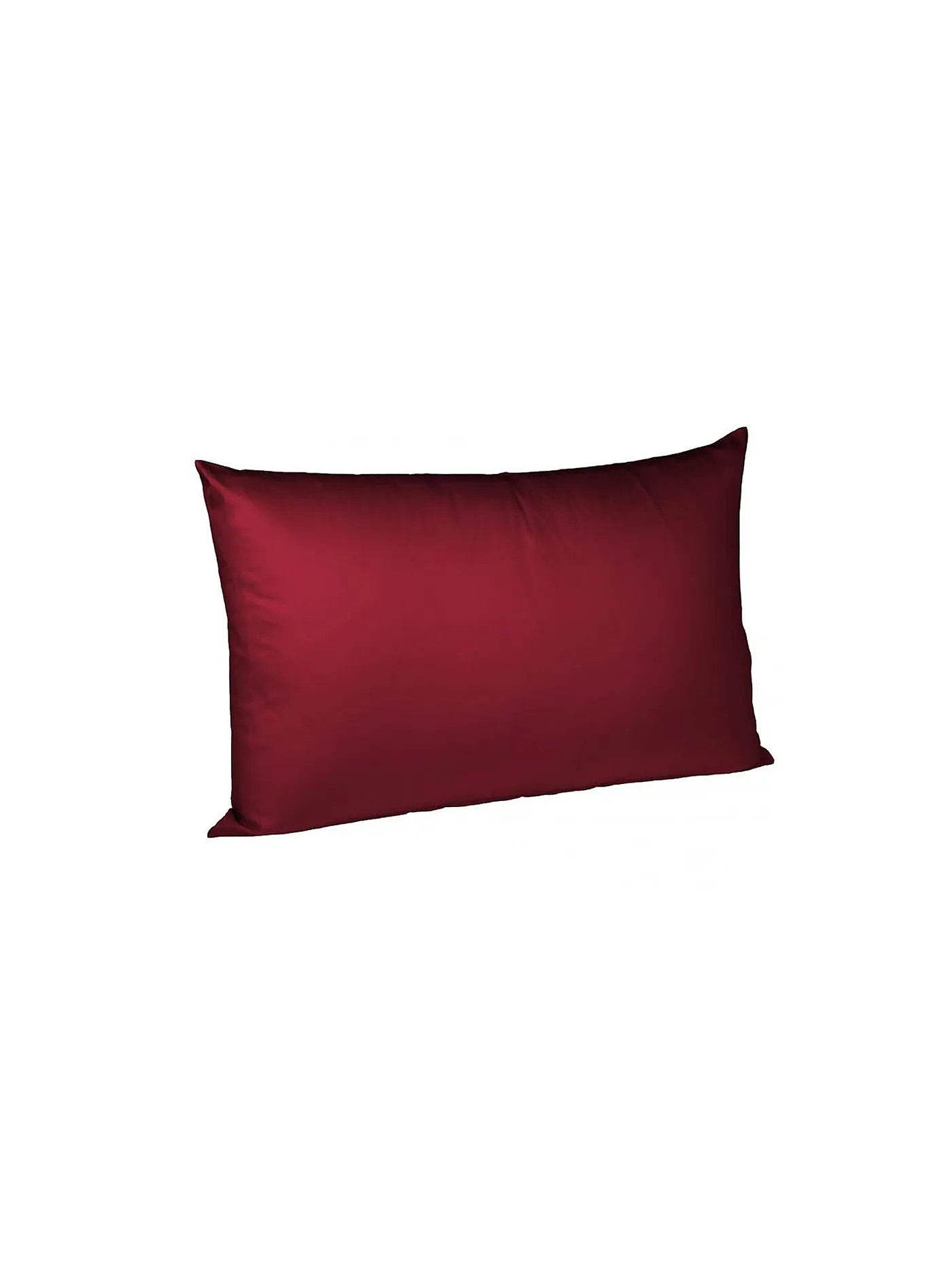 FLEURESSE | Satin Kissenbezug Royal Uni 2er 40x60cm Blau | dunkelrot