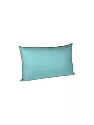 FLEURESSE | Satin-Kissenbezug "Royal Uni" 2-er 40x60cm (Silber) | türkis