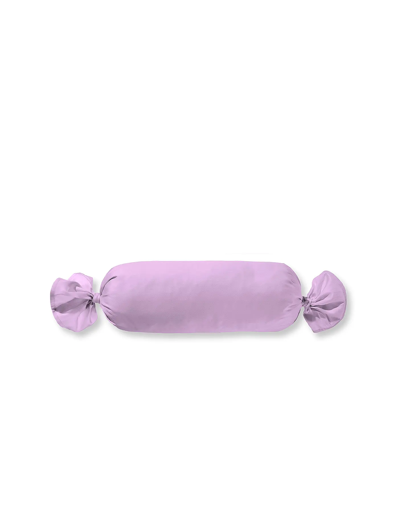 FLEURESSE | Satin Nackenrollenbezug Royal Uni 15x40cm Weiss | lila