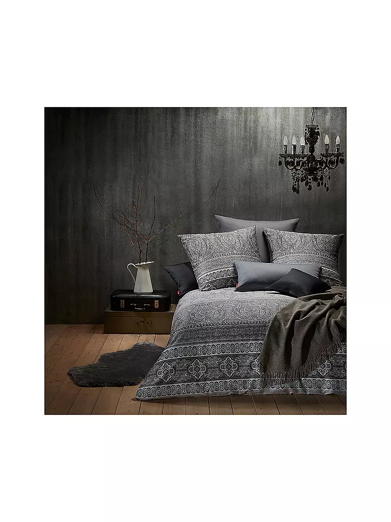 FLEURESSE | Satin-Bettwäsche Modern Classic 70x90cm/140x200cm Macciato | braun