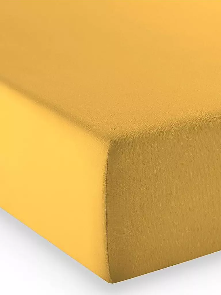 FLEURESSE | Spannleintuch "Elasto Comfort" 100x200cm (Gold) | gelb