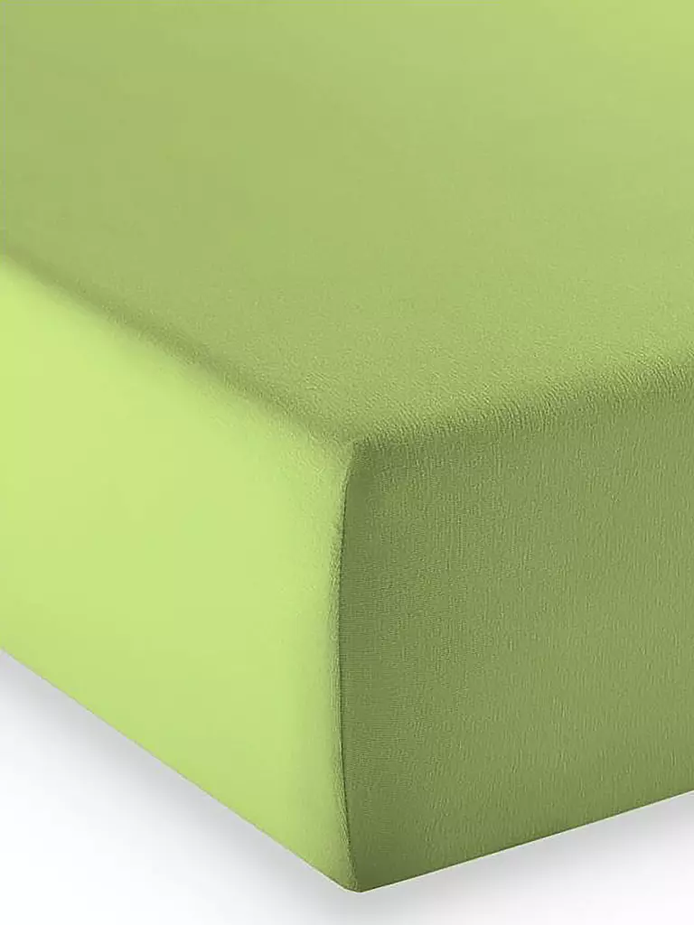 FLEURESSE | Spannleintuch "Elasto Comfort" 100x200cm (Hellgrün) | grün