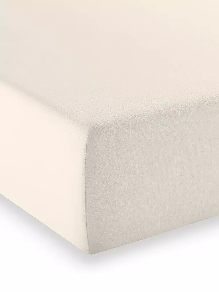 FLEURESSE | Spannleintuch "Elasto Comfort" 100x200cm (Wollweiss) | beige